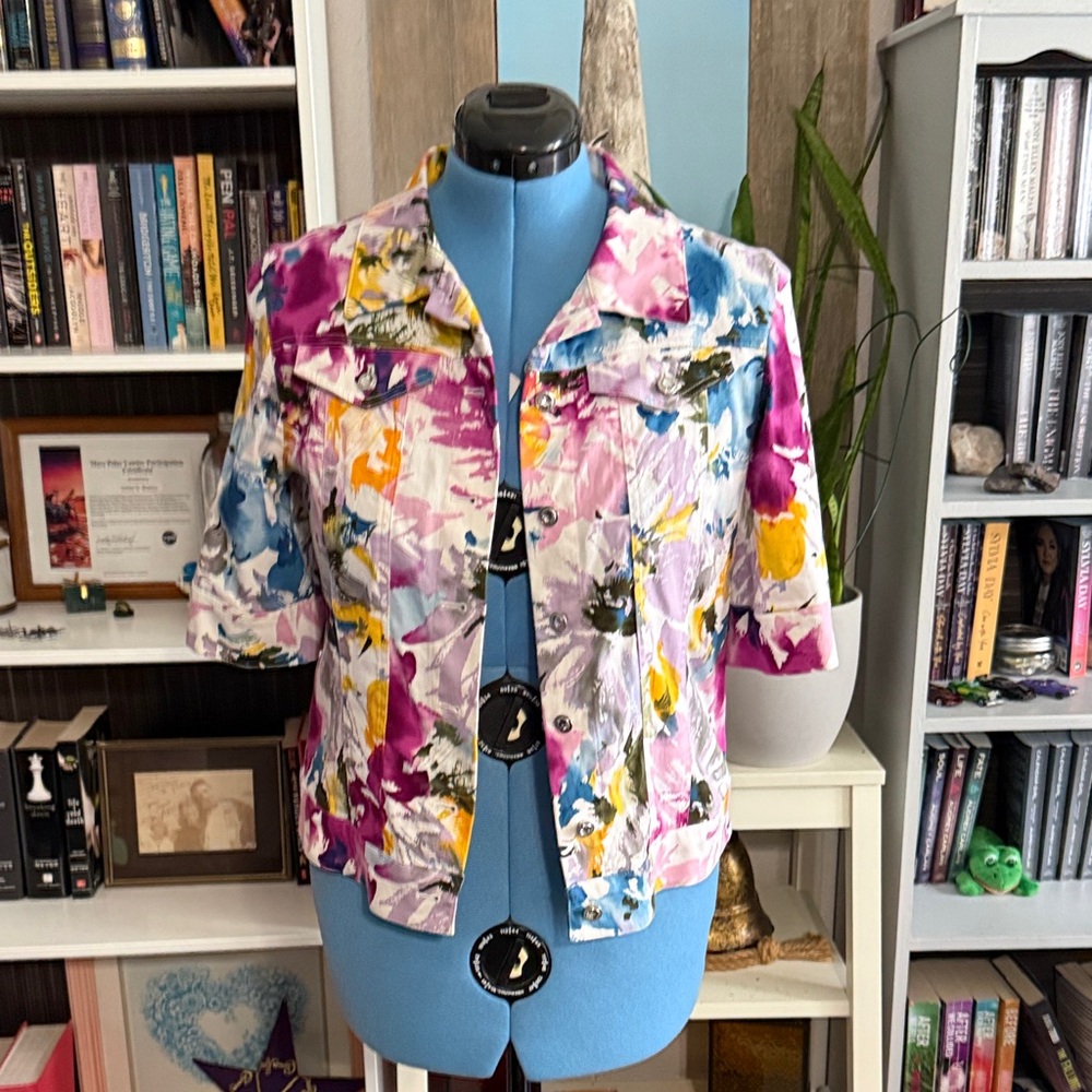 Peck & Peck Colorful Floral Women's Blazer